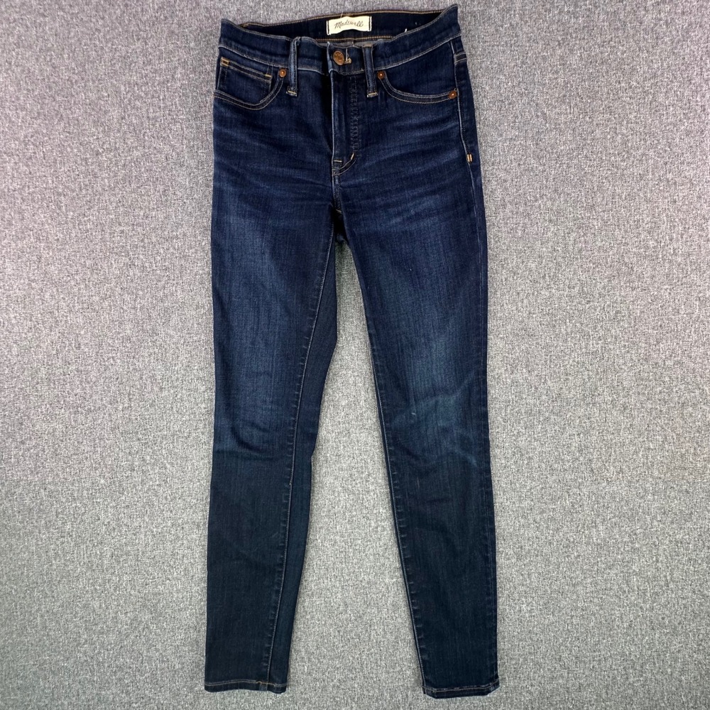 Madewell Jeans Womens 24 9" High-Rise Skinny Dark Wash F8990 Stretch